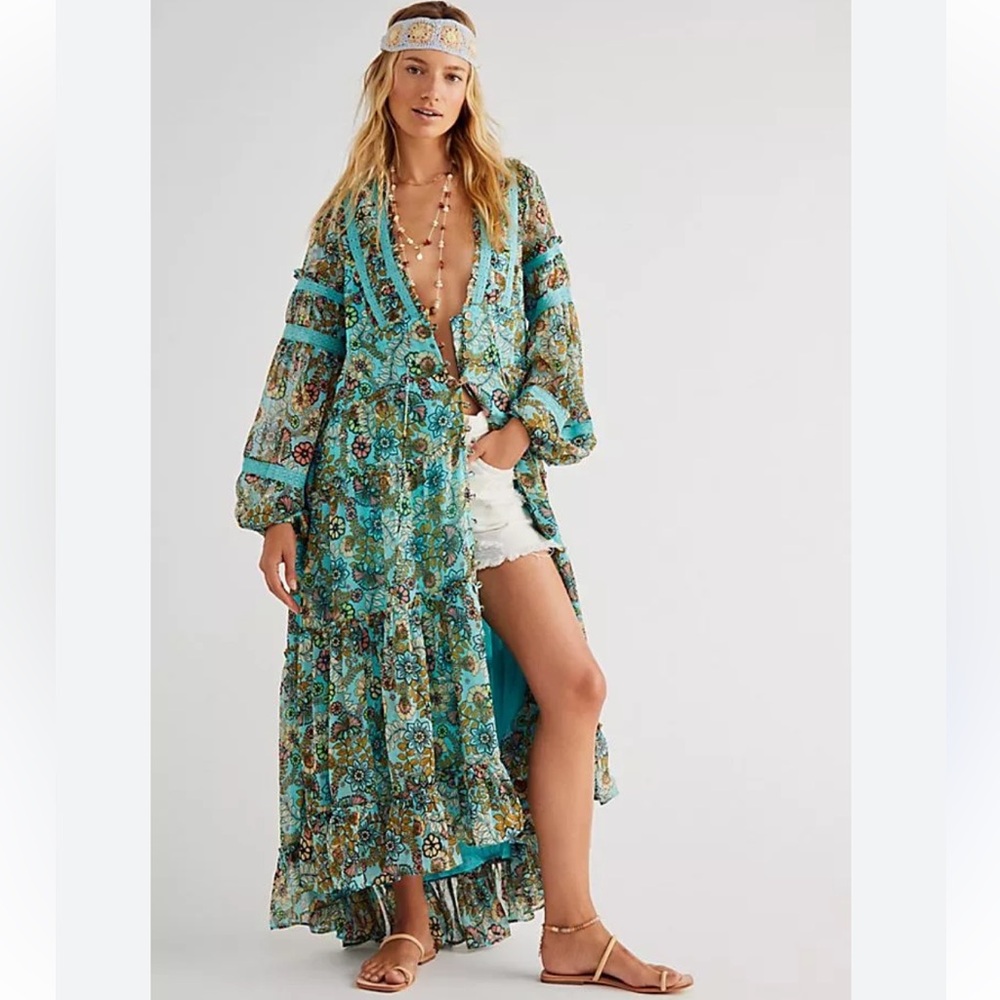 Cassis Chiffon Dress freepeople